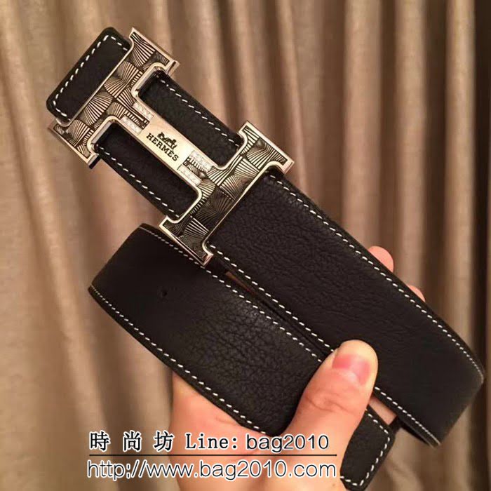 愛馬仕HERMES 義大利進口雙面小象紋 高端男士皮帶 HHG1275